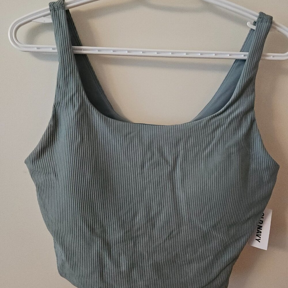 Old Navy Ribbed Tank Teal